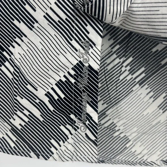 Robert Graham Mens Geometric Optical Illusion Short Sleeve Button Down Shirt S - Picture 5 of 7